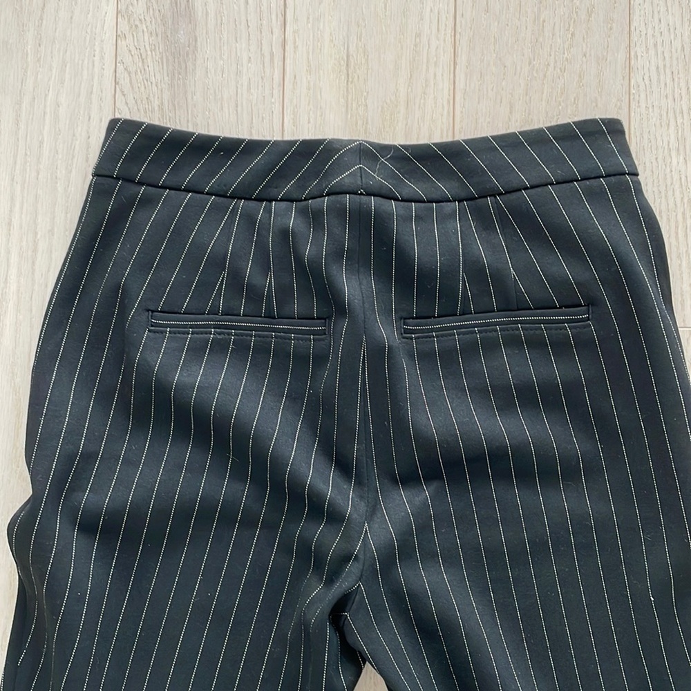 White House Black Market Black Pinstripe Boot-Cut Pants - Picture 5 of 8